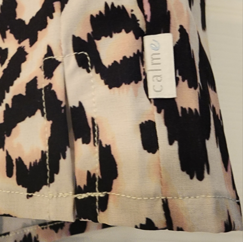 CALME X Johnny Was Elements Hike Short In Leopard Print In Blk/Wht Size XS - Picture 6 of 10